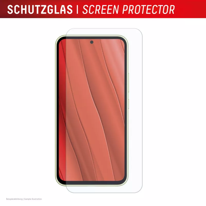 Displex Displayschutzfolie + Hülle für Samsung Galaxy A56, Eco-Montagerahmen, kratzfest