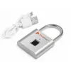 Technaxx smartes Fingerabdruck-Vorhängeschloss, Silber
