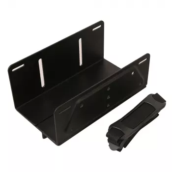 Techly ICA-CS 62 CPU-Halterung, unter dem Schreibtisch montierbarer Computerhalter, Schwarz