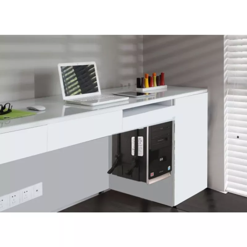 Techly 102239 seitlicher PC-Gehäusehalter, schwarz