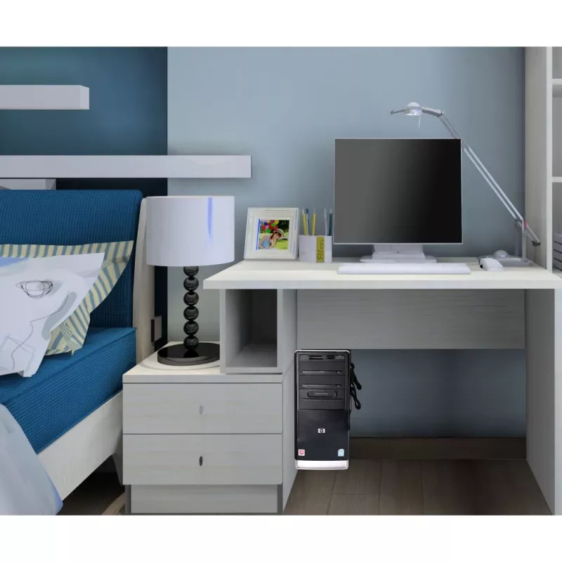 Techly 102239 seitlicher PC-Gehäusehalter, schwarz