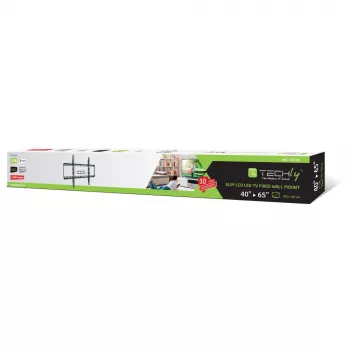 Techly ICA-PLB 162L TV-Wandhalterung, 40-65", 50 kg, flach 28 mm