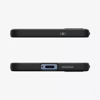 Cover Spigen Galaxy S25 Liquid Air Mattschwarz Monochromatisch