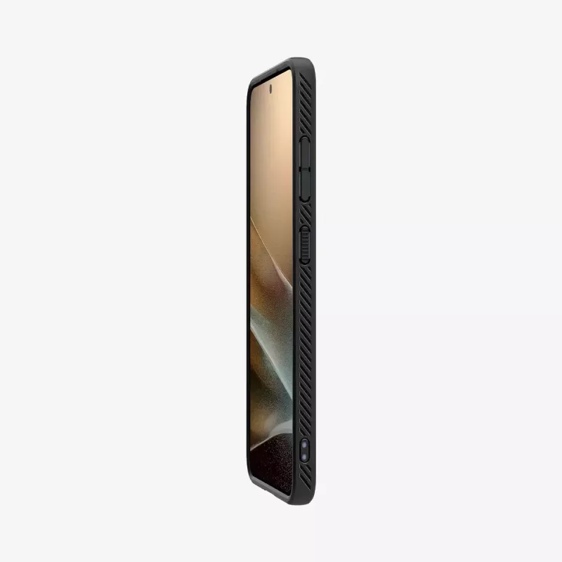 Cover Spigen Galaxy S25 Liquid Air Mattschwarz Monochromatisch