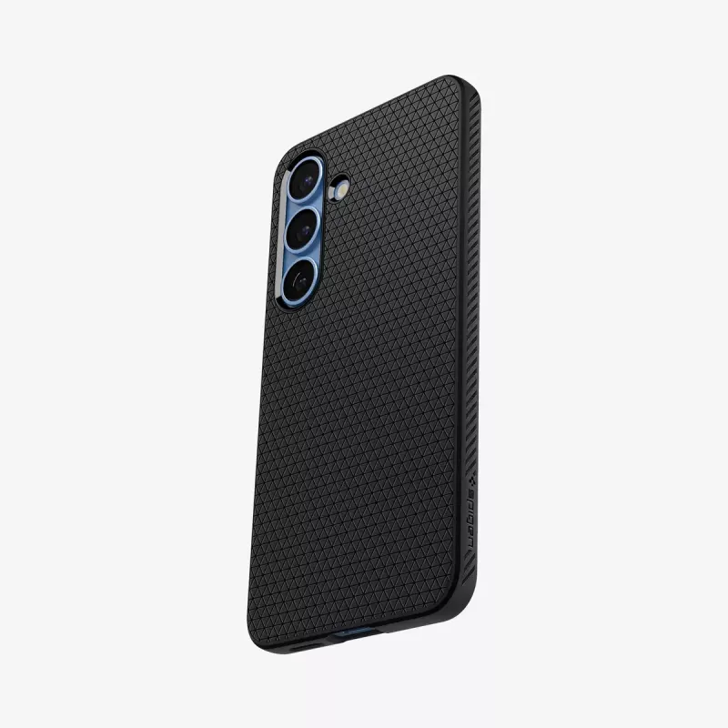 Cover Spigen Galaxy S25 Liquid Air Mattschwarz Monochromatisch