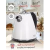 Adler AD 1343 Wasserkocher, 1,5 l, 1850 W, Edelstahl, Strix, Weiß