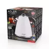 Adler AD 1343 Wasserkocher, 1,5 l, 1850 W, Edelstahl, Strix, Weiß