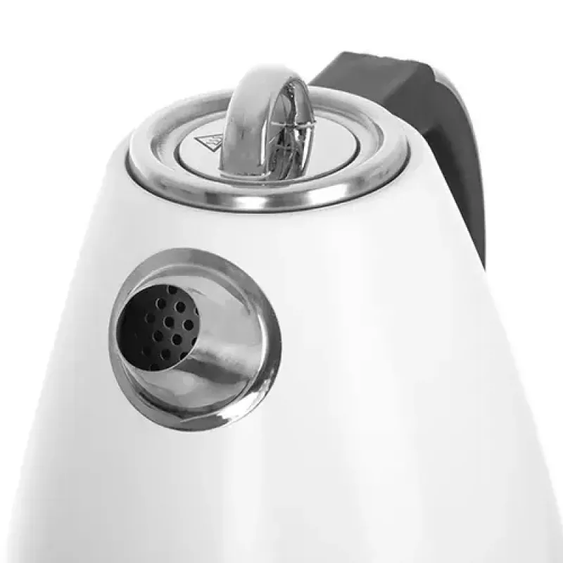 Adler AD 1343 Wasserkocher, 1,5 l, 1850 W, Edelstahl, Strix, Weiß