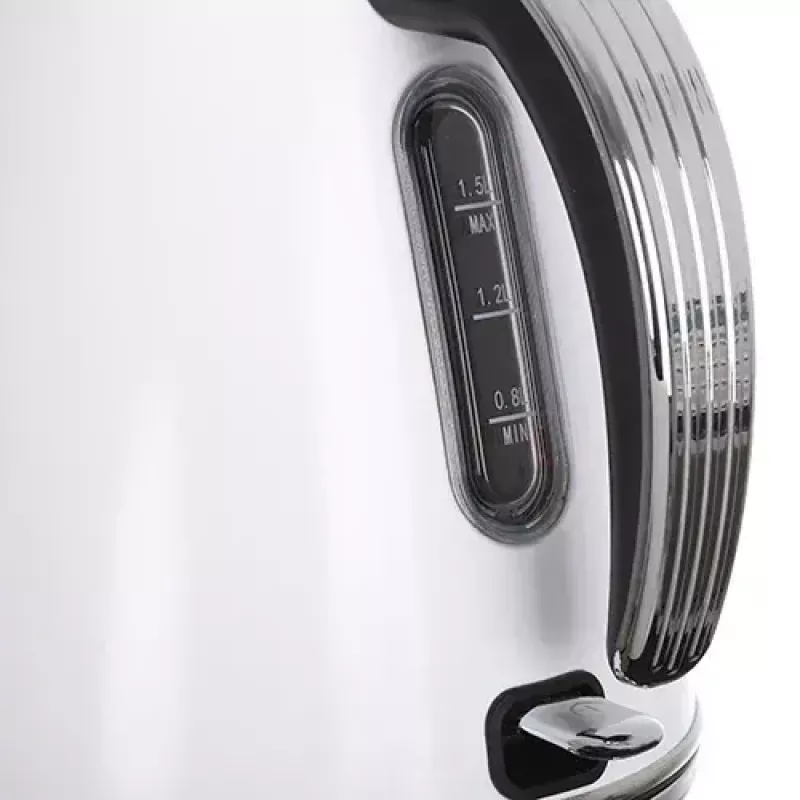 Adler AD 1343 Wasserkocher, 1,5 l, 1850 W, Edelstahl, Strix, Weiß