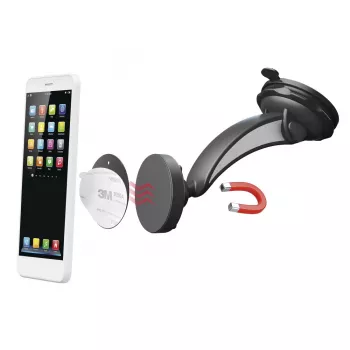 Passive Halterung Hama Magnet 00201512 Schwarz für Mobiltelefon/Smartphone
