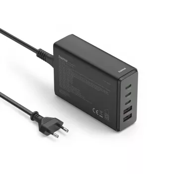Hama 00201978 Ladegerät für mobile Geräte Laptop, Powerbank, Smartphone, Tablet Schwarz AC Schnellladung Indoor