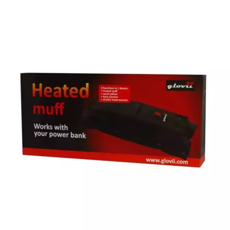 Rückenschutz Glovii GF41 Heated Muff 4in1 Unisex Schwarz Grau