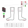 Glovii GQ3M beheizbare Socken mit Fernbedienung, Unisex, Größe M (35-40), Rot