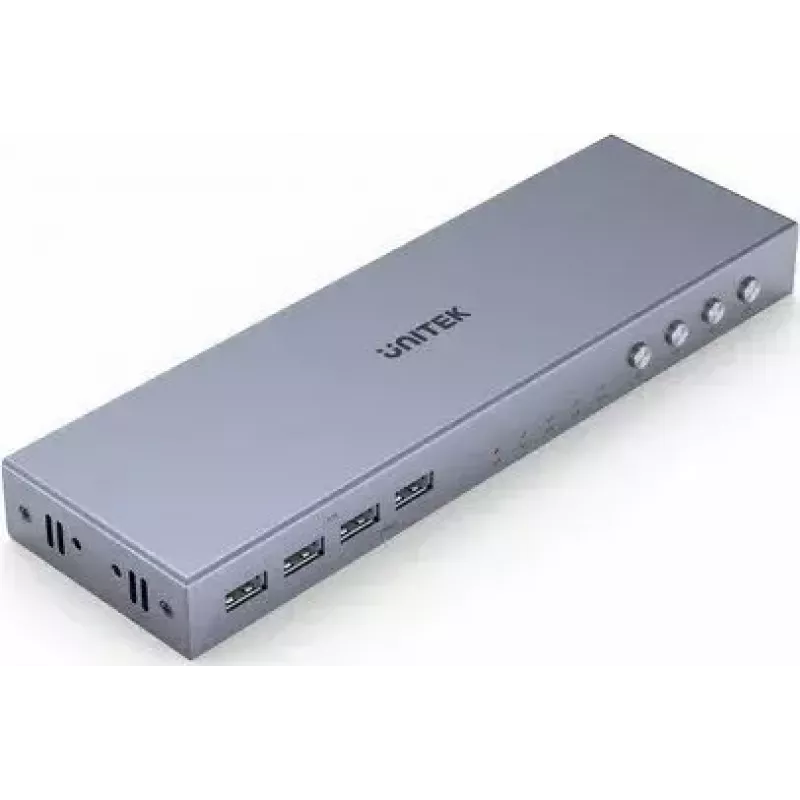 Unitek V306A 4K HDMI 2.0 KVM-Switch, 4 Eingänge, 1 Ausgang, USB