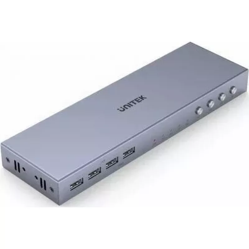 Unitek V306A 4K HDMI 2.0 KVM-Switch, 4 Eingänge, 1 Ausgang, USB