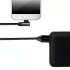 LogiLink CU0142 USB-2.0-Kabel, USB-A auf Micro-USB B (90° gewinkelt), geflochten, 1 m, schwarz