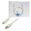 LogiLink CU0160 USB-2.0-Kabel USB-C auf USB-B, 1 m, grau