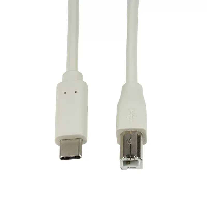 LogiLink CU0160 USB-2.0-Kabel USB-C auf USB-B, 1 m, grau