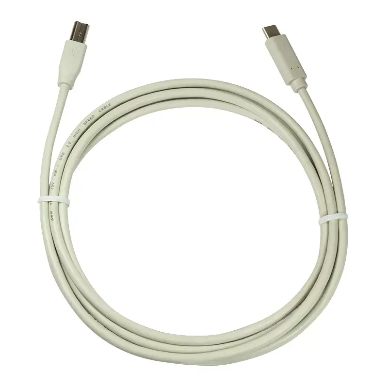 LogiLink CU0160 USB-2.0-Kabel USB-C auf USB-B, 1 m, grau