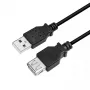 USB-Kabel LogiLink CU0012B 5m USB 2.0 A auf A Schwarz