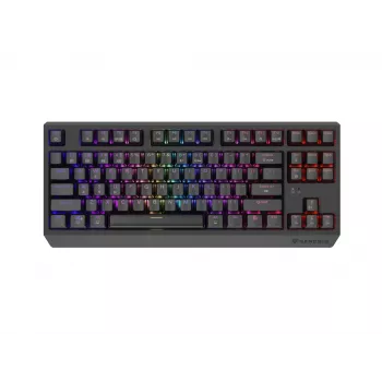 Mechanische Tenkeyless Gaming-Tastatur GENESIS Thor 230 TKL — USB, RF Wireless, Bluetooth, 87-Tasten QWERTY, Grau