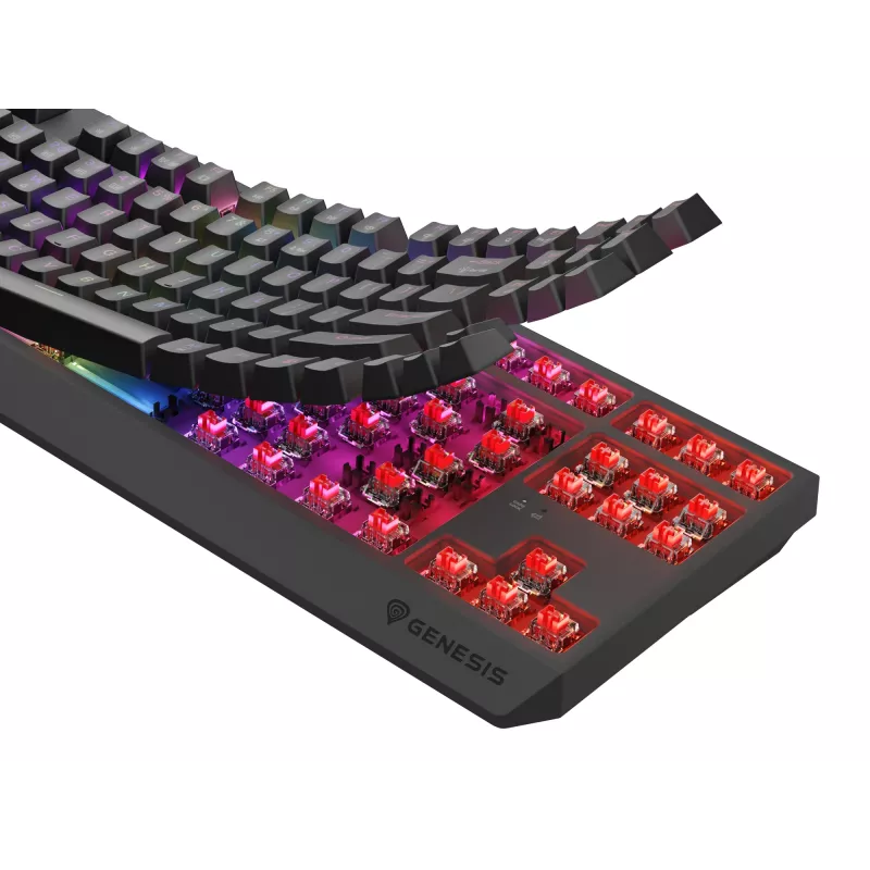 Genesis Thor 230 TKL kabellose mechanische Gaming-Tastatur, Outemu Red, schwarz