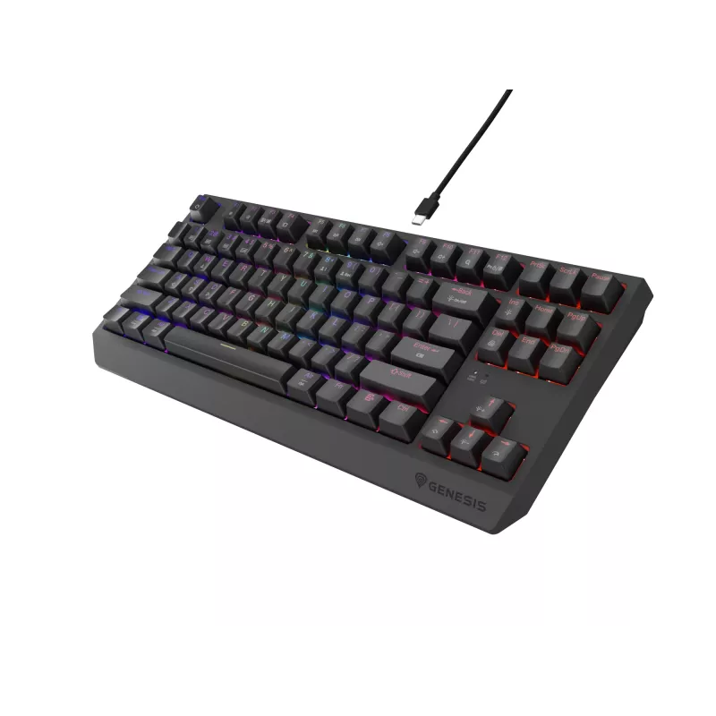 Genesis Thor 230 TKL kabellose mechanische Gaming-Tastatur, Outemu Red, schwarz