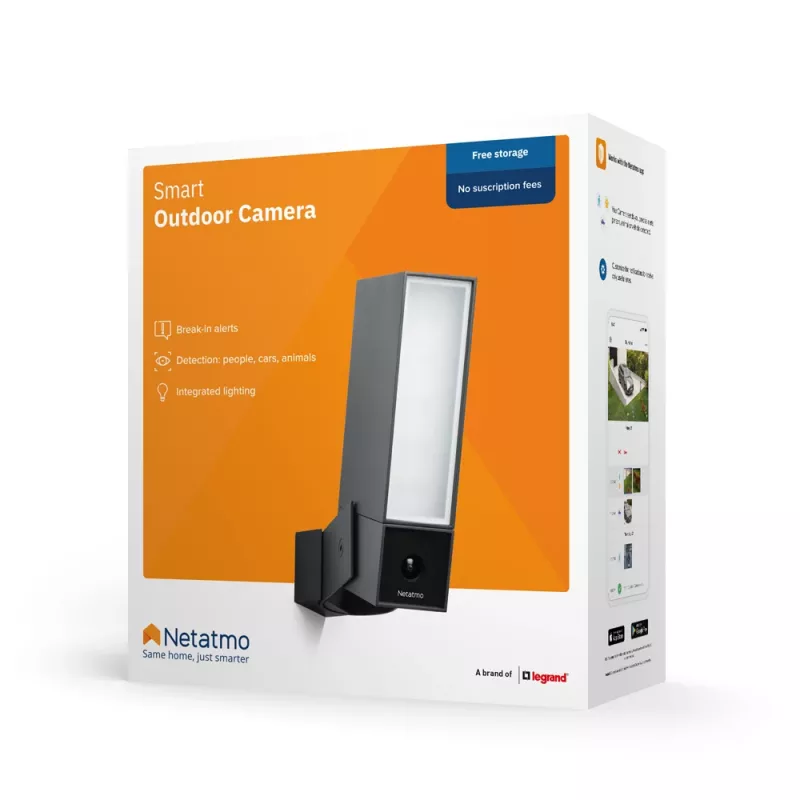 Netatmo Presence Box IP-Überwachungskamera Außenbereich 1920 x 1080 Pixel Wand