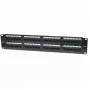 Intellinet Patch Panel, Cat5e, UTP, 48-Port, 2U, Schwarz