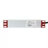 Power Bar Techly Universal Power Strip Rack 10 Zoll 4 Steckdosen Schuko-Stecker Schwarz Silber 1U
