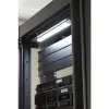 Techly 026289 Magnetisches LED-Beleuchtungspanel für 19-Zoll-Rack-Schrank, Bewegungs- und Berührungssensor, 12-V-DC-Netzteil, 3 m Kabel