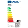 Techly 026289 Magnetisches LED-Beleuchtungspanel für 19-Zoll-Rack-Schrank, Bewegungs- und Berührungssensor, 12-V-DC-Netzteil, 3 m Kabel