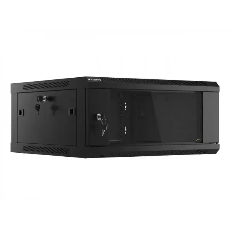Wandmontierter Schrank Lanberg WF01-6604-10B 4U Schwarz