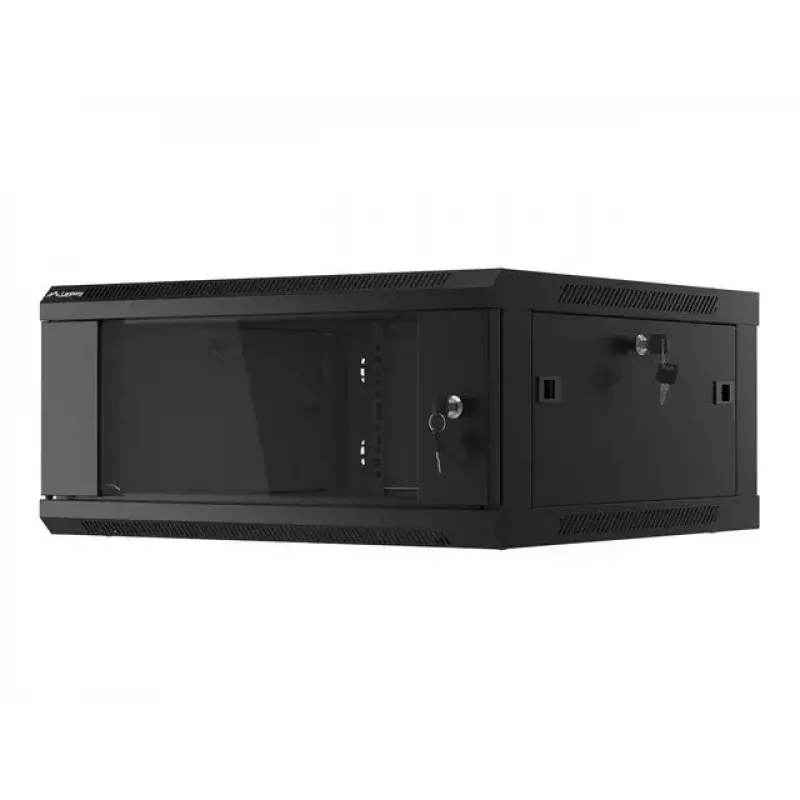 Wandmontierter Schrank Lanberg WF01-6604-10B 4U Schwarz