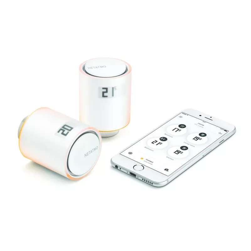 Netatmo NAV-EN Zusätzliches intelligentes Heizkörperventil, Weiß