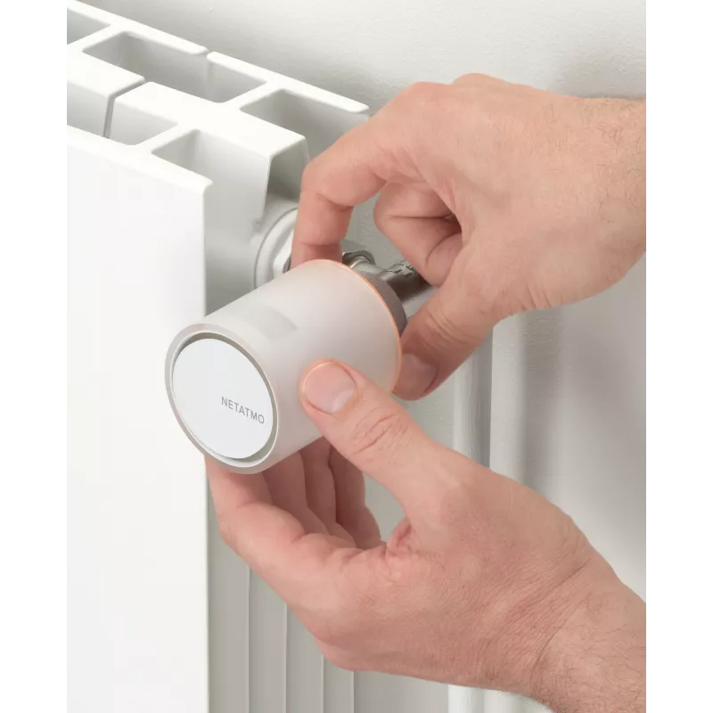 Netatmo NAV-EN Zusätzliches intelligentes Heizkörperventil, Weiß