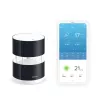Netatmo NWA01-WW smartes Anemometer für Wetterstation, Windgeschwindigkeit und -richtung, kabellos, WLAN, 0–45 m/s, 100 m Reichweite, 4x AA, Schwarz, Transparent