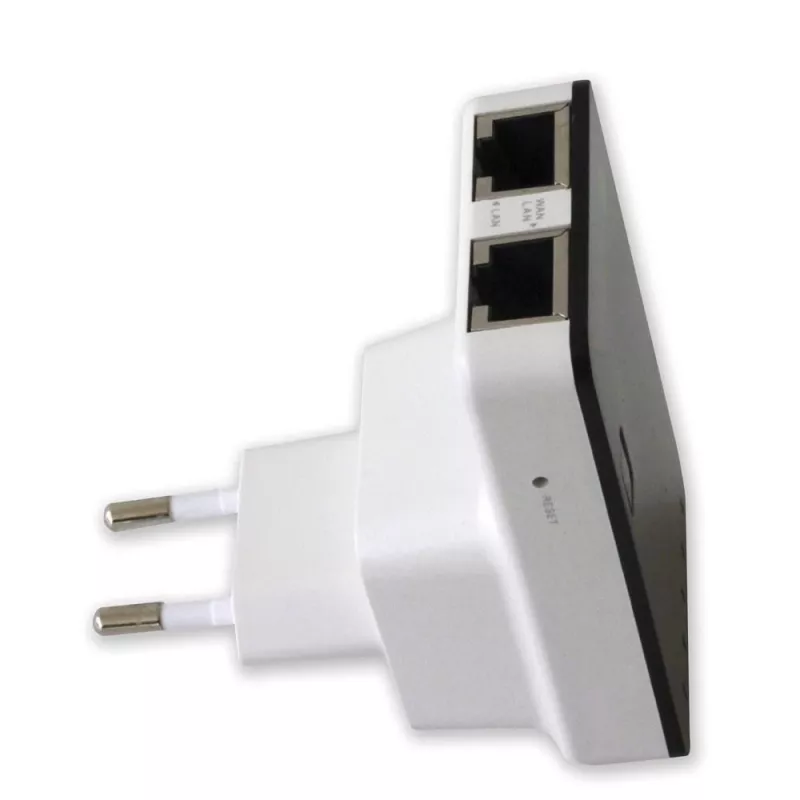 Techly I-WL-REPEATER2 (301078) Steckdosen-WLAN-Mini-Router / Repeater 300N, Wi-Fi 4 (802.11n), 2,4 GHz, 300 Mbit/s