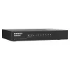 QNAP QSW-1108-8T-R2 Unmanaged Netzwerk-Switch, 8x 2,5GbE RJ45 (10/100/1000/2500 Mbit/s), Desktop, lüfterlos, Schwarz-Grau