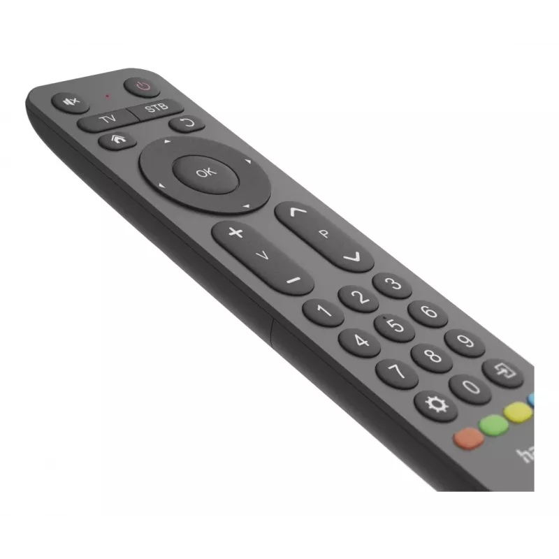 Hama 00221056 Universal-TV-Fernbedienung 2in1, Infrarot, große Tasten, lernfähig, Schwarz