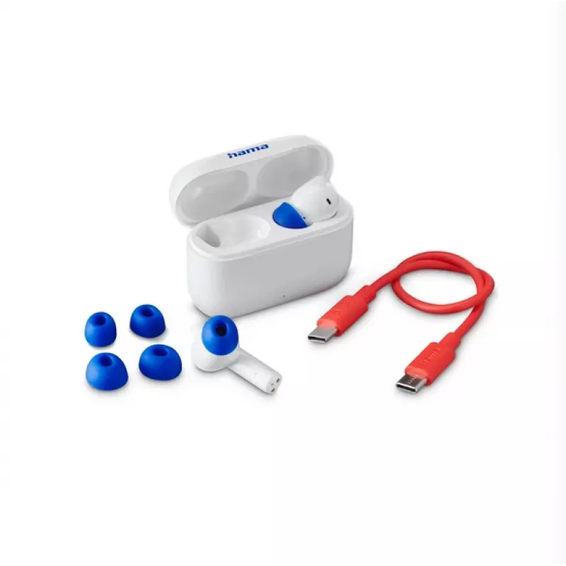 Hama Passion Clear II True Wireless In-Ear-Kopfhörer mit ANC, Weiß (00184179)