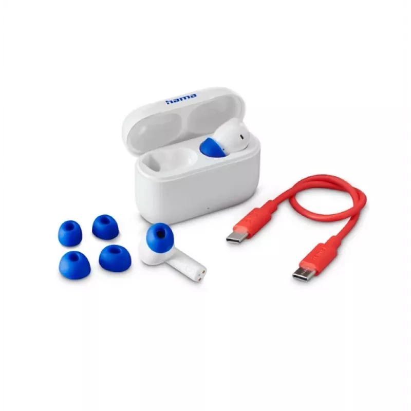 Hama Passion Clear II True Wireless In-Ear-Kopfhörer mit ANC, Weiß (00184179)
