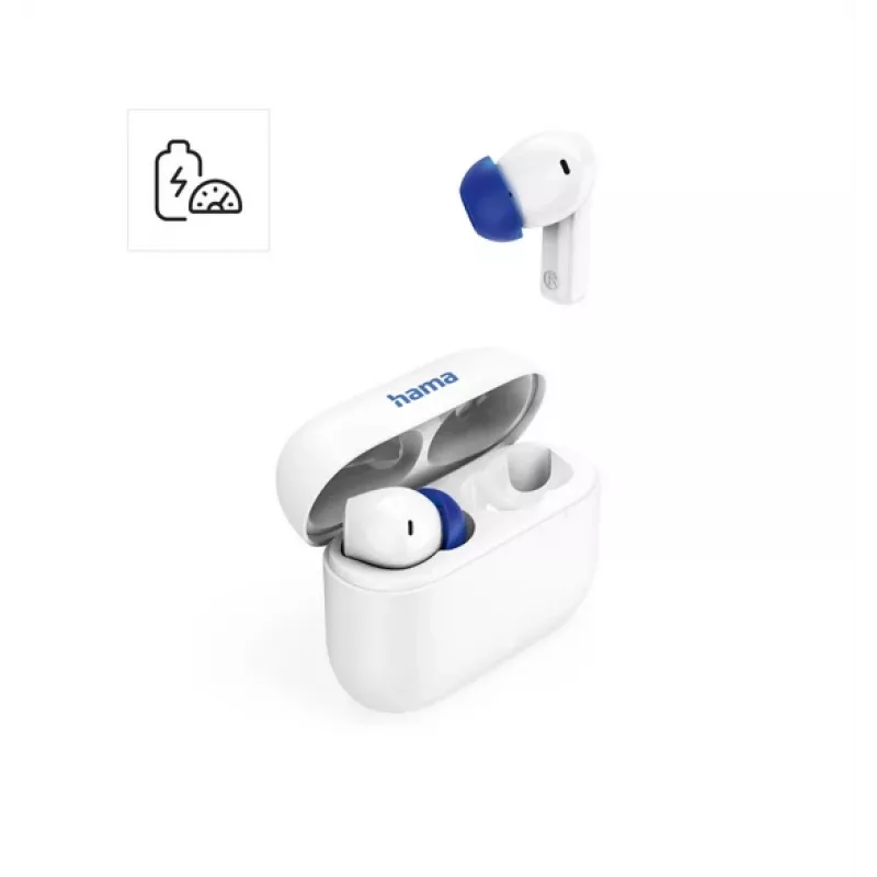 Hama Passion Clear II True Wireless In-Ear-Kopfhörer mit ANC, Weiß (00184179)