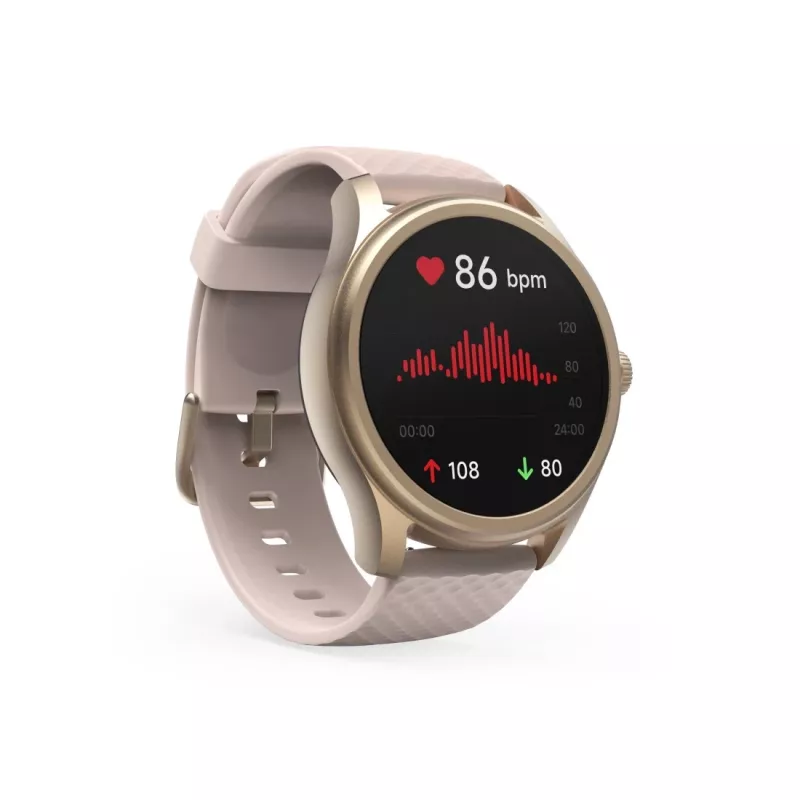 Hama Smartwatch 5010, Schlafüberwachung, Rund, Wasserdicht, 1,38 Zoll, Rose (00178616)