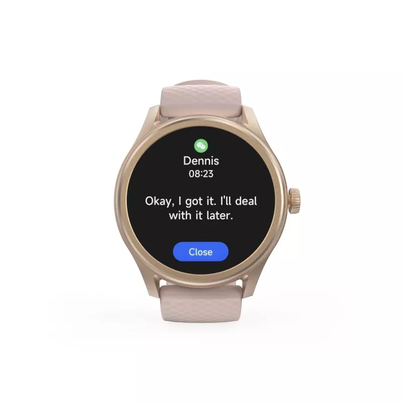 Hama Smartwatch 5010, Schlafüberwachung, Rund, Wasserdicht, 1,38 Zoll, Rose (00178616)