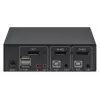 Manhattan 153546 KVM-Switch, 2-Port DisplayPort/USB 2.0, 4K@60Hz, Audio, 2 x 1,8 m Kabel