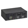 Manhattan 153546 KVM-Switch, 2-Port DisplayPort/USB 2.0, 4K@60Hz, Audio, 2 x 1,8 m Kabel