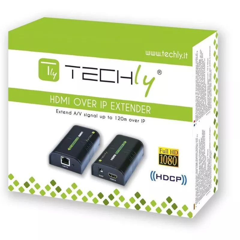 Techly Zusätzlicher Empfänger für Verstärker / Splitter HDMI Over IP IDATA EXTIP-373R