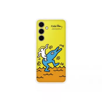 Cover Samsung Keith Haring Flipsuit Case für S24 FE Gelb
