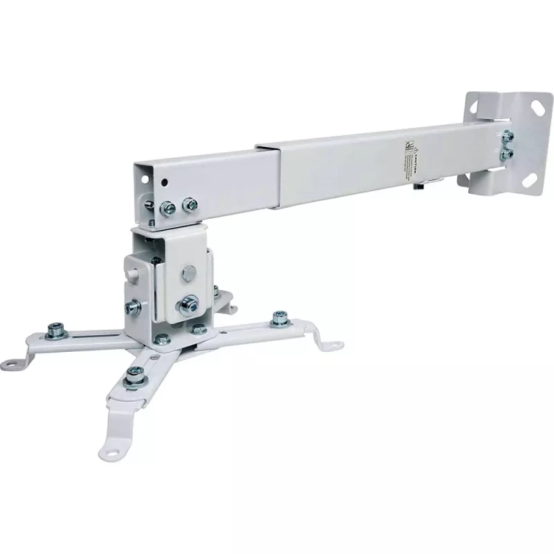 Techly ICA-PM 16 Projektor-Deckenhalterung, bis 20 kg, verstellbar 43–65 cm, neig- und schwenkbar, Silber